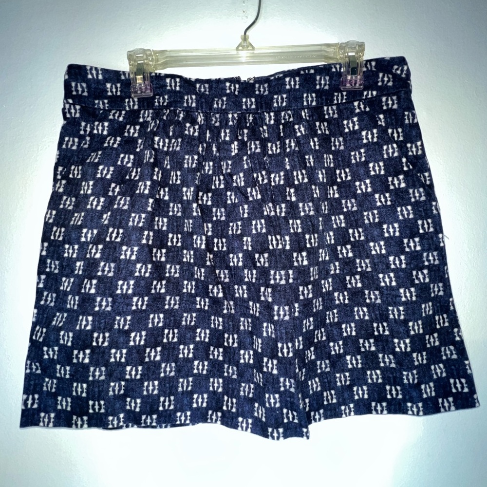 Vintage Y2k GAP Navy and White Patterned Skirt